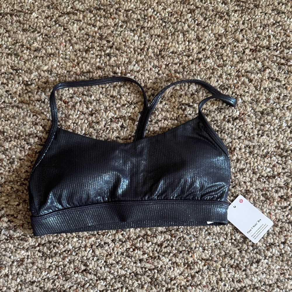 Lululemon Athletica Shimmering Black Sports Bra